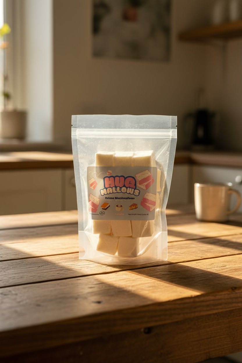Halal Vanilla Marshmallows 100g | HUQ Mallows