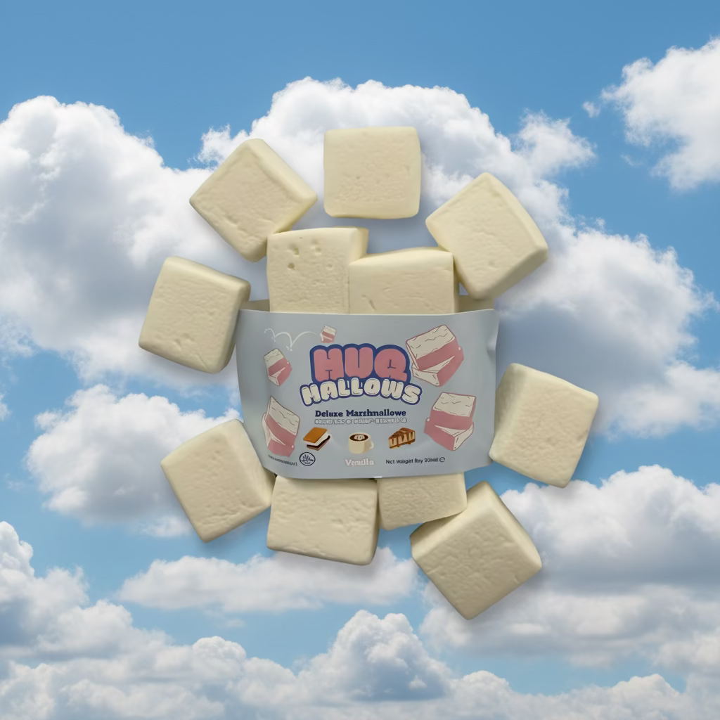 Halal Vanilla Marshmallows 50g | HUQ Mallows